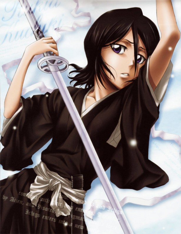 Rukia with her zanpaktou