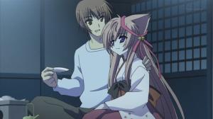 Yuuri & Mashiro exchange of wedding sake