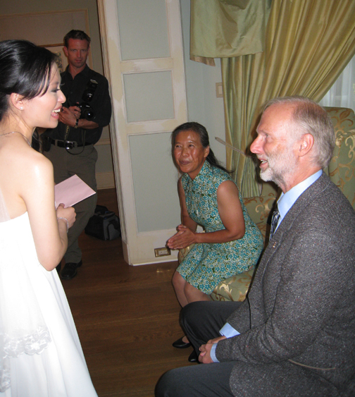 Jee Mai and Unc. D during the tea ceremony
