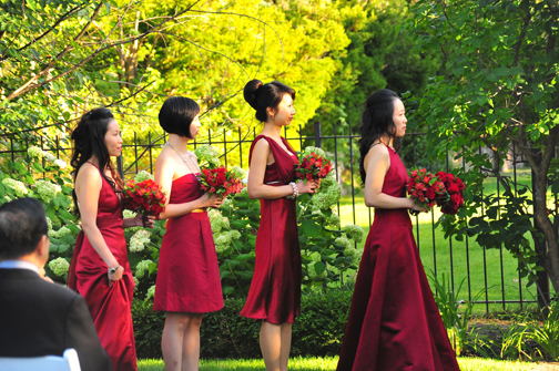 The bridesmaids courtesy of JLim