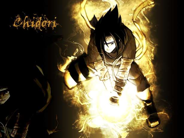 Sasuke using Chidori