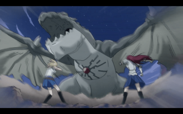 Erza & Lucy vs dragonoid