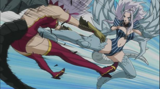 Mirajane taking on the fight herself