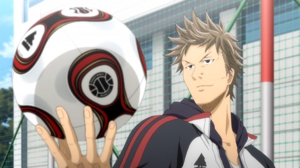 Tatsumi challenging the players for the line up