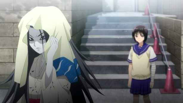 Yura bumping into Kagibari-ona